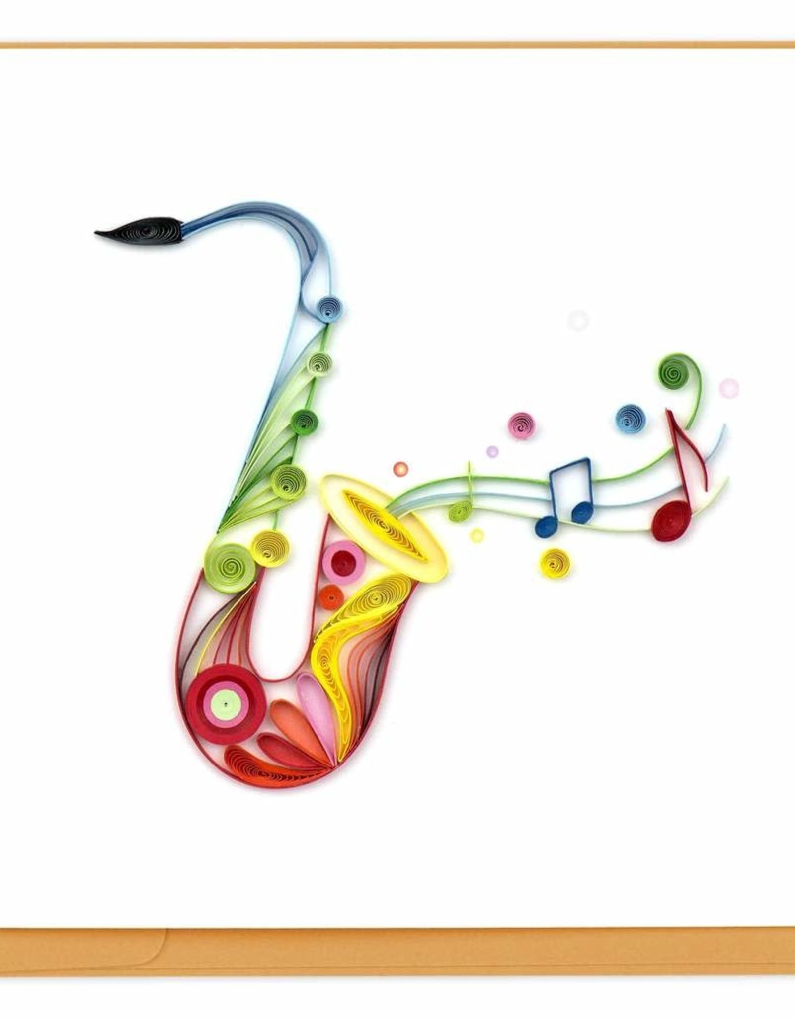 Quilling Card Quilled Saxophone Greeting Card
