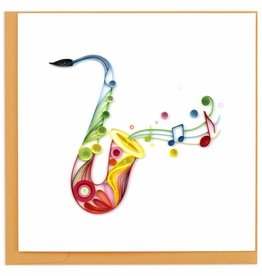 Quilling Card Quilled Saxophone Greeting Card