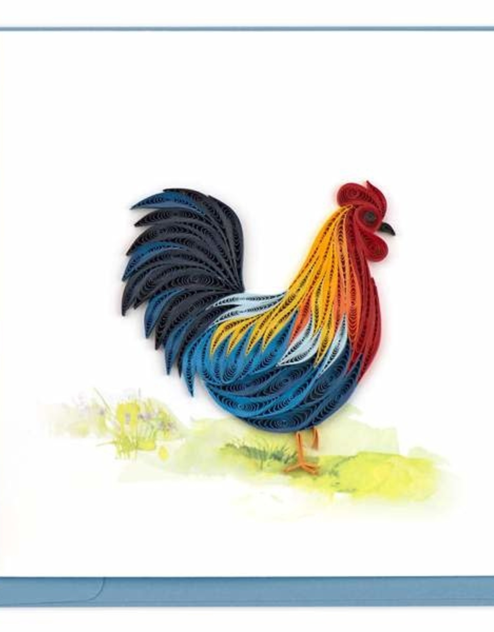 Quilling Card Quilled Colorful Rooster Card