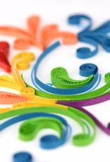 Quilling Card Quilled Rainbow Swirl Congratulations Card