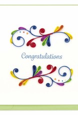 Quilling Card Quilled Congratulations Swirl Greeting Card