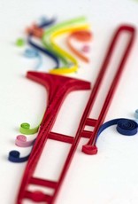 Quilling Card Quilled Trombone Greeting Card