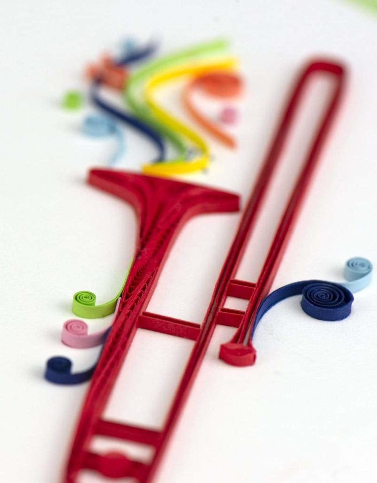 Quilling Card Quilled Trombone Greeting Card