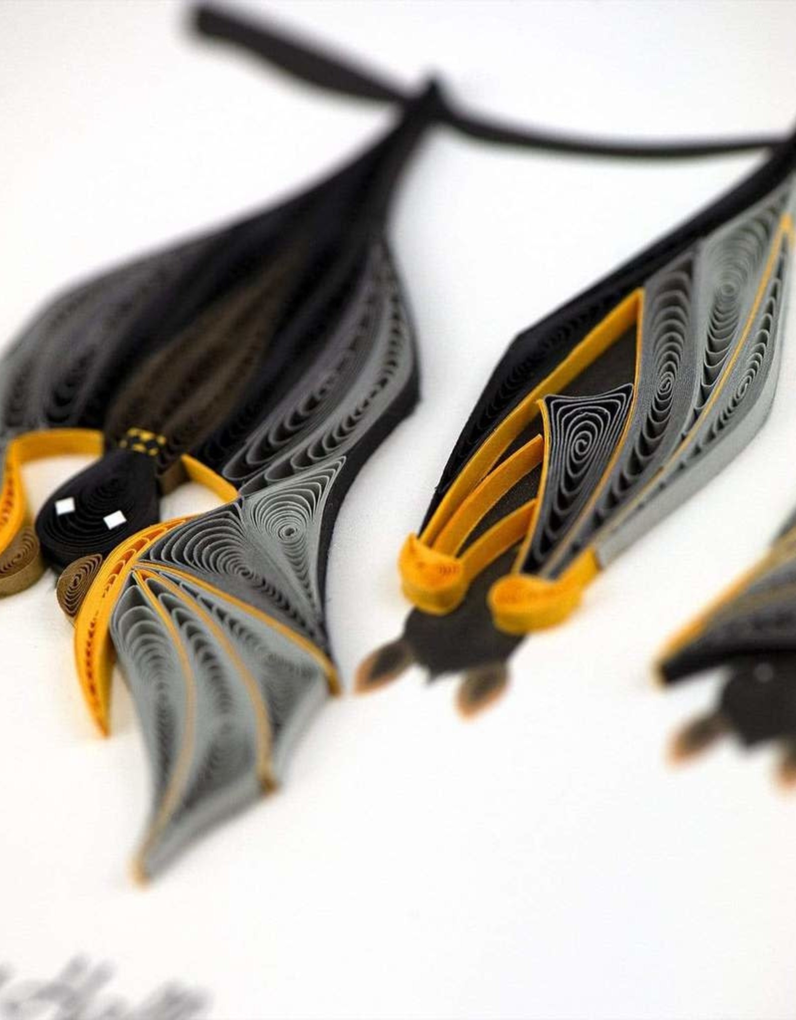 Quilled Halloween Bats Card Bunyaad