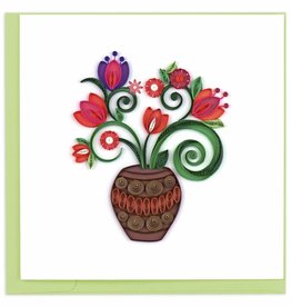 Quilling Card Quilled Terracotta Bouquet Greeting Card