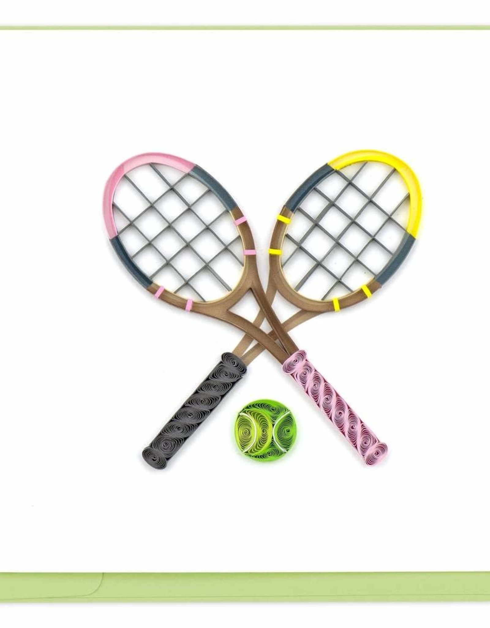 Quilling Card Quilled Tennis Rackets Greeting Card