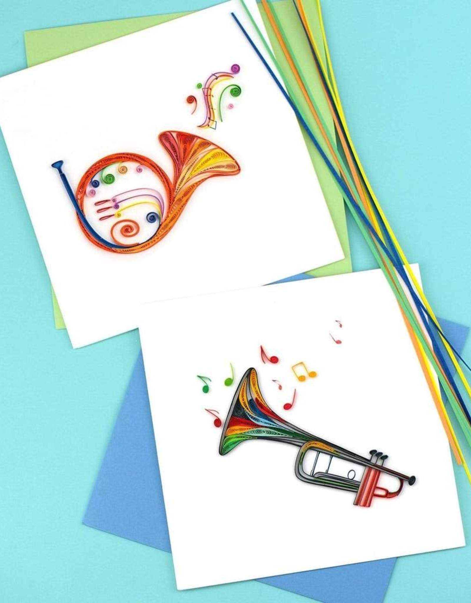 Quilling Card Quilled Trumpet Greeting Card