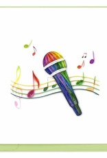 Quilling Card Quilled Microphone Greeting Card