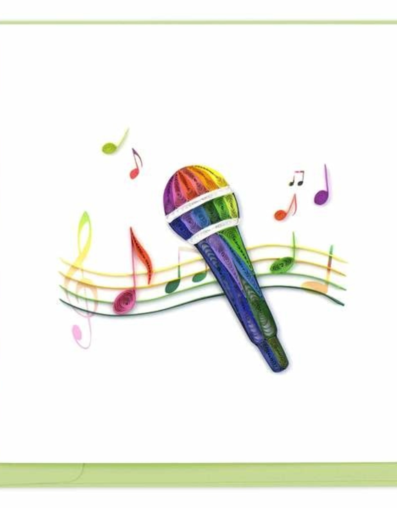 Quilling Card Quilled Microphone Greeting Card