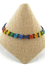 Lucia's Imports Rainbow Flower Bracelet