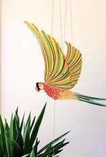 Tulia Artisans Parrot Macaw Flying Bird Mobile
