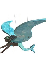 Tulia Artisans Black Mermaid Flying Mobile