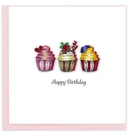 Quilling Card Quilled Birthday Cupcakes Card