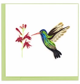 Quilling Card Quilled Broad-Billed Hummingbird Greeting Card