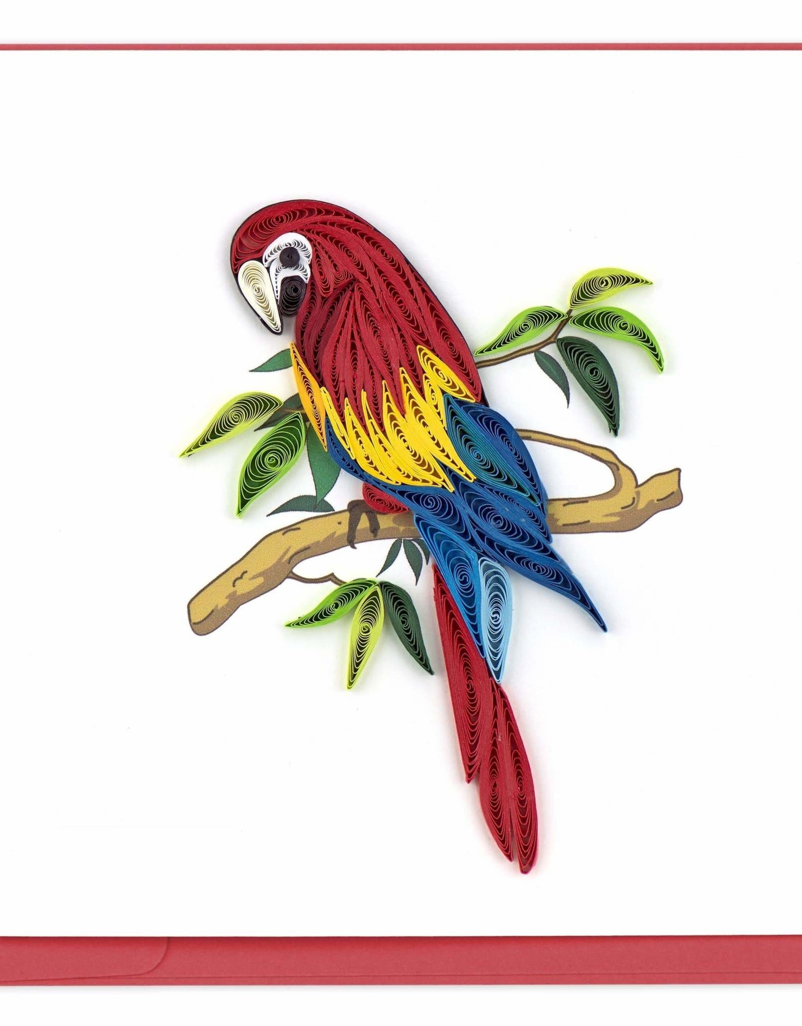 Quilling Card Quilled Parrot Greeting Card
