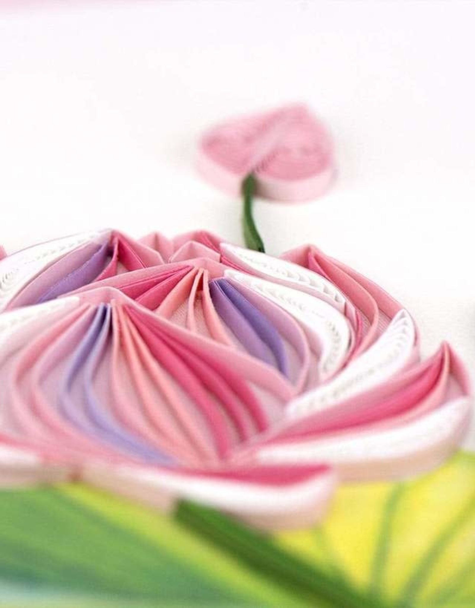 Quilling Card Quilled Pink Lotus Card