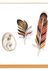Quilling Card Quilled Story of a Feather Greeting Card