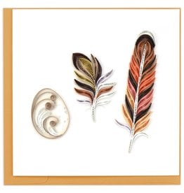 Quilling Card Quilled Story of a Feather Greeting Card