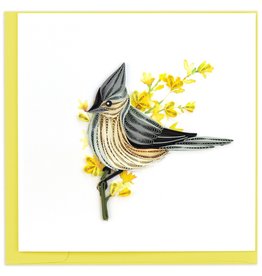 Quilling Card Quilled Tufted Titmouse Greeting Card