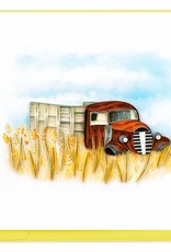 Quilling Card Quilled Vintage Farm Truck Greeting Card