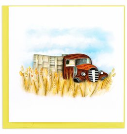 Quilling Card Quilled Vintage Farm Truck Greeting Card