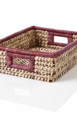 Serrv Amethyst Stripe Tray Basket