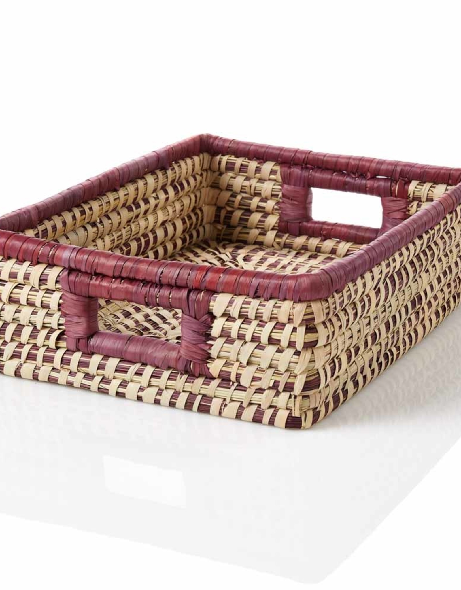 Serrv Amethyst Stripe Tray Basket