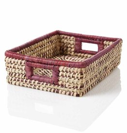 Serrv Amethyst Stripe Tray Basket