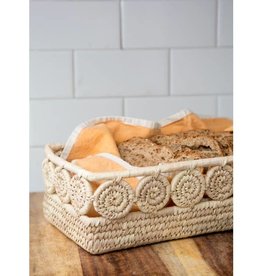 Ten Thousand Villages Palm Medallion Bread Basket