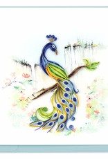 Quilling Card Quilled Posing Peacock Greeting Card