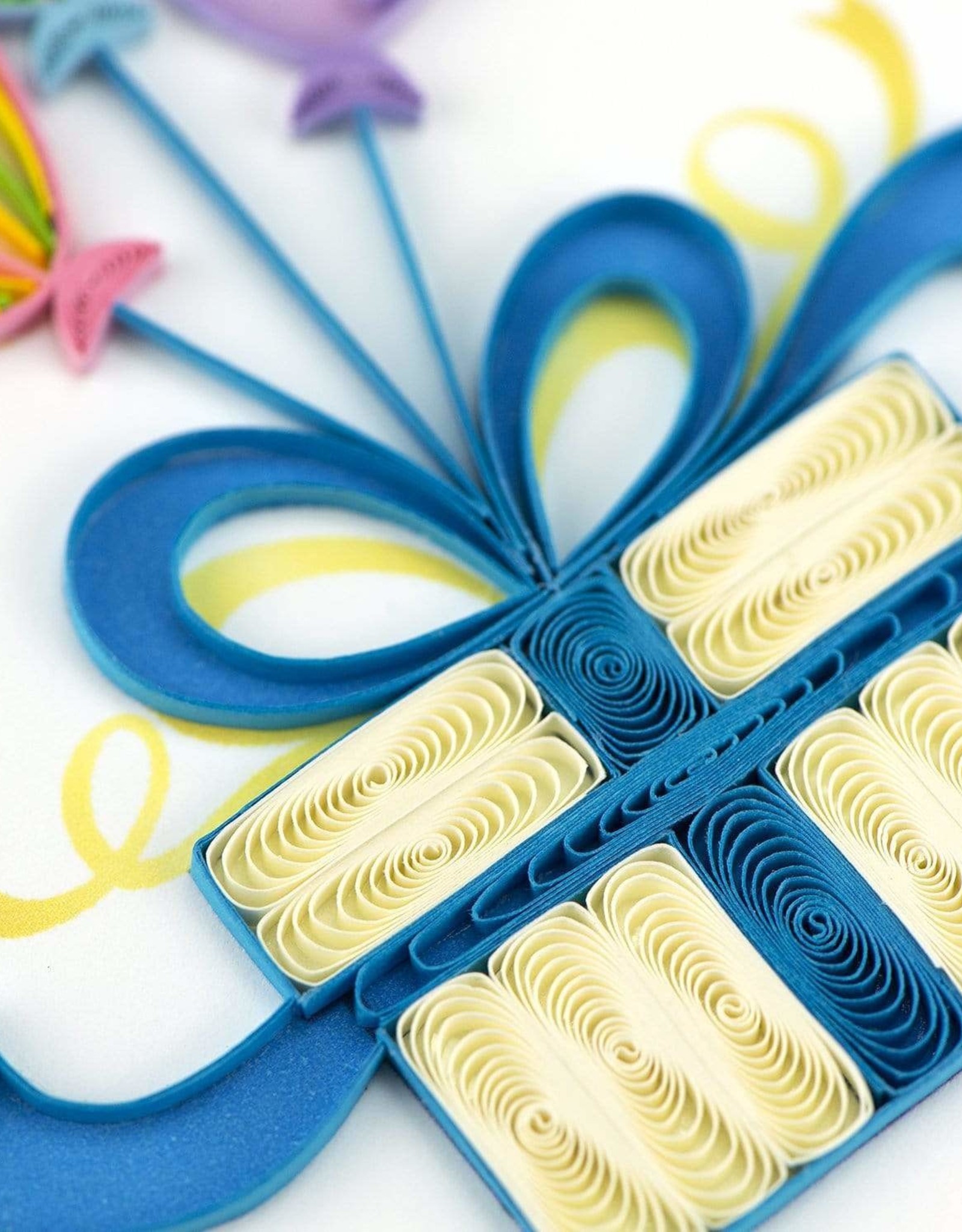 Quilling Card Quilled Balloon Surprise Birthday Card