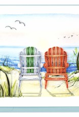 Quilling Card Quilled Beach Adirondack Chairs Greeting Card