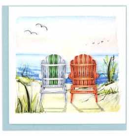 Quilling Card Quilled Beach Adirondack Chairs Greeting Card
