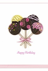Quilling Card Quilled Birthday Cake Pops Greeting Card
