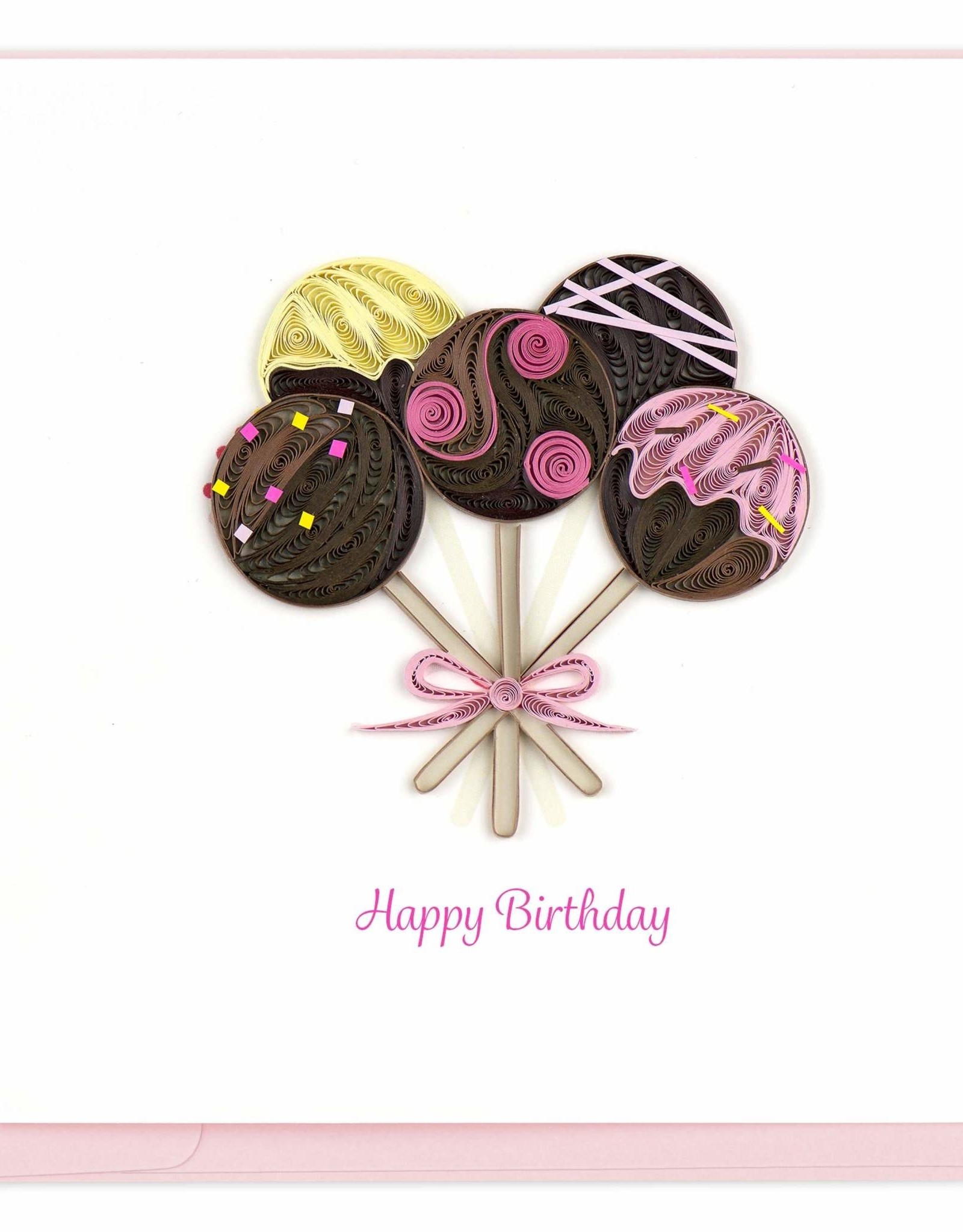 Quilled Birthday Girl Greeting Card