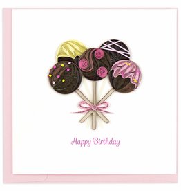 Quilling Card Quilled Birthday Cake Pops Greeting Card
