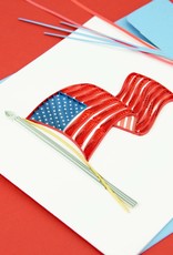 Quilling Card Quilled American Flag Greeting Card
