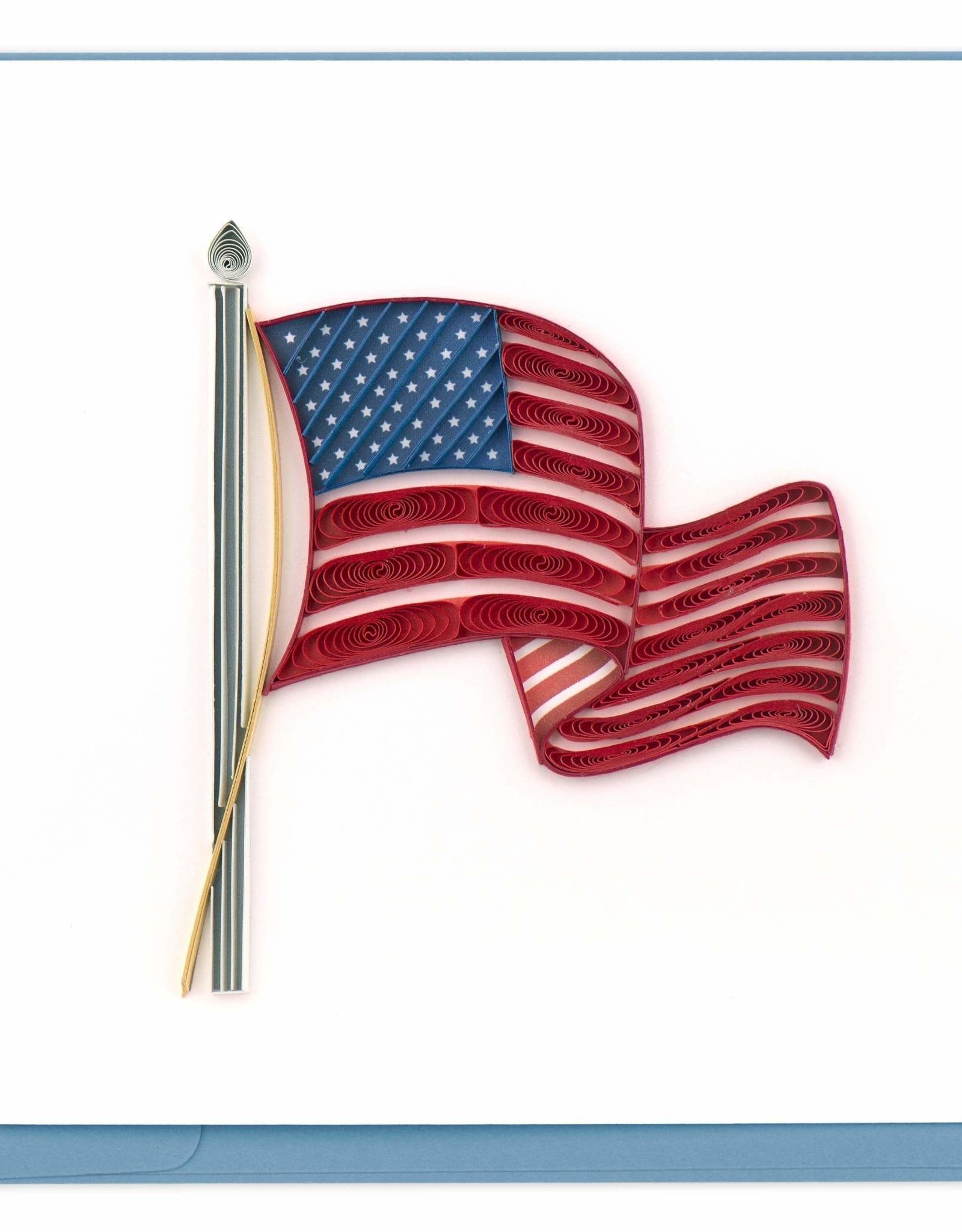 Quilling Card Quilled American Flag Greeting Card