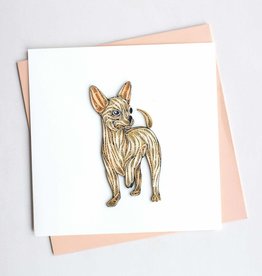 Quilling Card Quilled Chihuahua Greeting Card