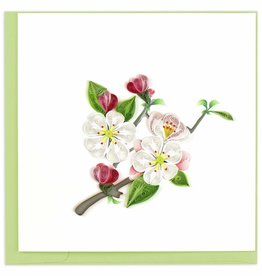 Quilling Card Quilled Apple Blossom Greeting Card