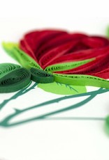 Quilling Card Quilled Red Roses Greeting Card
