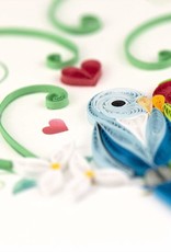Quilling Card Quilled Love Birds Greeting Card