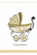 Quilling Card Quilled Baby Carriage Greeting Card