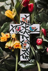 Ten Thousand Villages Birdsong Painted Cross
