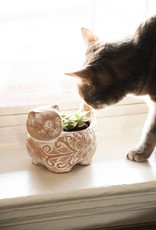 Ten Thousand Villages Garden Kitty Planter (Small)