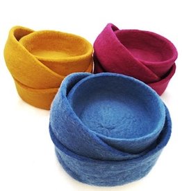 Ganesh Himal Felted Nesting Bowls