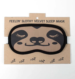 Ten Thousand Villages Sloth Velvet Sleep Mask