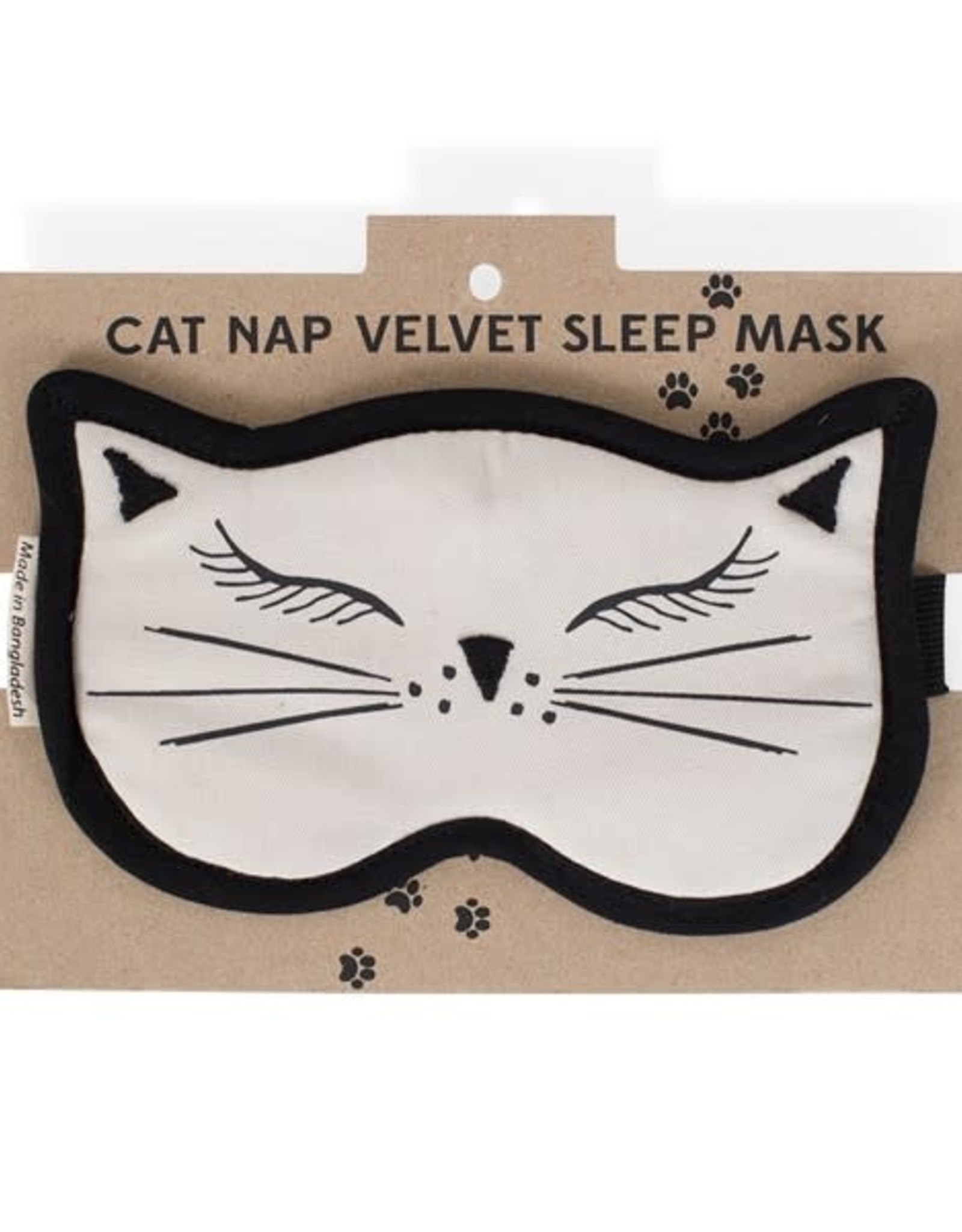 Ten Thousand Villages Cat Nap Velvet Sleep Mask