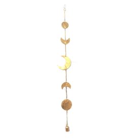 Mira Fair Trade Moon Phase Chime - Gold