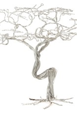 Swahili African Modern Recycled Wire Acacia Tree Sculpture